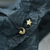 Women's Star Moon Mini Earrings – Gifts for Her — 3