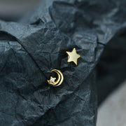 Women's Star Moon Mini Earrings – Gifts for Her — 3