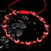 Rainbow Eye Crystal Bead Pull Adjustable Bracelet – Jewelry Gift Ideas — 12