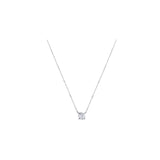 Sterling Silver Zircon Necklace With Diamond – Jewelry Gift Ideas — 5