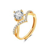 Four Claw Moissanite Diamond Ring – Surprise Gifts — 3