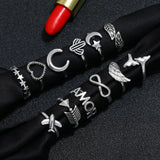 Love God Arrow Angel Wing Star Moon Cactus Ring – Gifts for Couples — 2