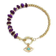 Devil's Eye String Shell Stone Bracelet – Jewelry Gift Ideas — 7