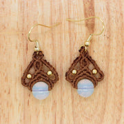 Ethnic Style Wax Line Hand-woven Earrings – Stylish Gifts — 1