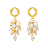 925 Silver Needle Freshwater Pearl Wheat Stud – Birthday Gifts — 4