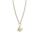 Vintage French Pearl Butterfly Pendant Necklace – Jewelry Gift Ideas — 5