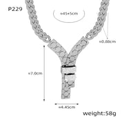 Fashion Trend Y Letter Zircon-inlaid Pendant – Jewelry Gift Ideas — 12
