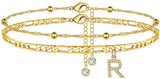26 Letters Anklet Zircon Letters Simple – Meaningful Gifts — 12