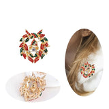 European And American Christmas Wreath Brooch – Jewelry Gift Ideas — 6