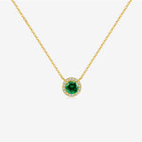 S925 Sterling Silver Zircon Lucky Stone Necklace – Jewelry Gift Ideas — 12