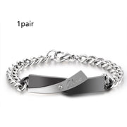 Couple Cross-design Bracelet – Jewelry Gift Ideas — 2