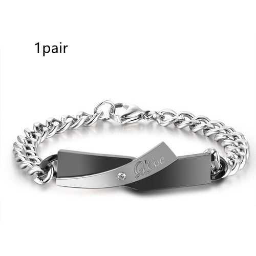 Couple Cross-design Bracelet – Jewelry Gift Ideas — 2
