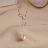 S925 Sterling Silver Pearl Necklace For Women – Jewelry Gift Ideas — 4