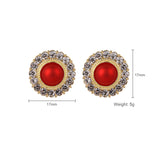 Earrings Frosted Shell Beads Solid Color – Surprise Gifts — 3
