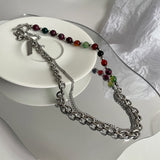 316L Steel Color Crystal Design Sense Necklace – Jewelry Gift Ideas — 2