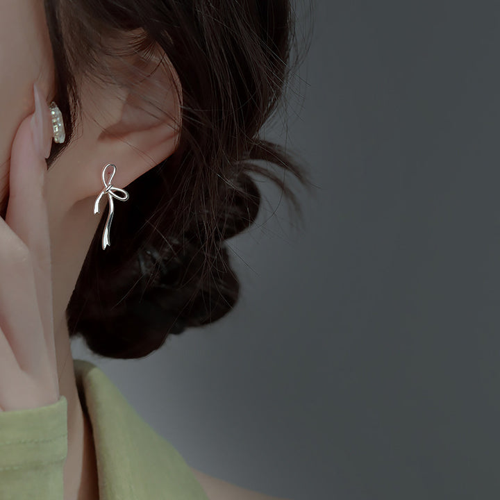Hollow Bow Stud High Sense Special-interest Design – Thoughtful Gifts — 1