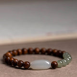 Nanmu Hand String Hetian Jade Bracelet Men's – Stylish Gifts — 7
