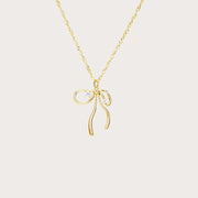 Niche Bone Chain Bow Zircon Sweet Necklace – Jewelry Gift Ideas — 2