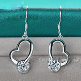 Silver Jewelry Loving Heart Zircon Female – Jewelry Gift Ideas — 5