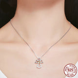 Sterling Silver Guardian Angel Necklace Diamond – Jewelry Gift Ideas — 3