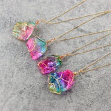 Rainbow Quartz Crystal Necklace – Jewelry Gift Ideas — 3