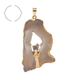 Electroplating Gold Edge Bright Crystal Tooth – Jewelry Gift Ideas — 12