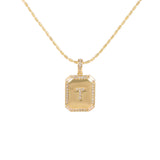 18K Gold Inlaid Zircon Letter Necklace For Women – Jewelry Gift Ideas — 8