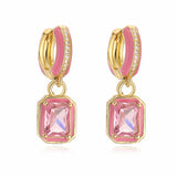 Sweet Colorful Drop Oil Copper Inlaid Color Diamond – Practical Gifts — 5
