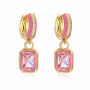 Sweet Colorful Drop Oil Copper Inlaid Color Diamond – Practical Gifts — 5