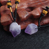 Natural amethyst handmade pendant – Jewelry Gift Ideas — 2