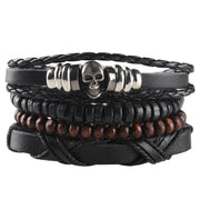 Men's Punk Woven Leather Bracelet – Jewelry Gift Ideas — 10