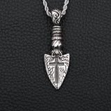 Personality Vintage Cross Shield Titanium Steel – Jewelry Gift Ideas — 6
