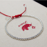 S925 sterling silver red rope bracelet – Jewelry Gift Ideas — 1
