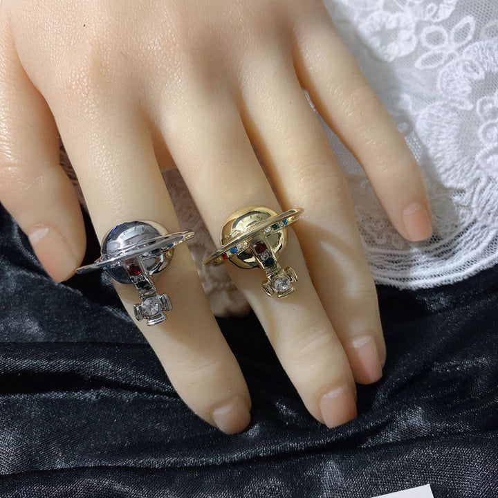 European And American Punk Saturn Planet Earrings – Meaningful Gifts — 1