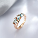 Fashionable Rose Gold Zircon Women's Ring – Gifts for Her — 2