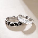 Bird And Fish Couple Rings A Pair Of Retro Niche – Gifts for Couples — 4