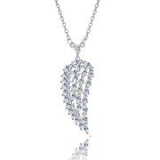 Leaf type zircon necklace – Jewelry Gift Ideas — 7