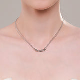 Chain-shaped Double-layer Necklace Female S925 – Jewelry Gift Ideas — 4