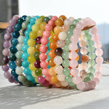 8mm Natural Stone Bracelet With Card Tourmaline – Jewelry Gift Ideas — 6