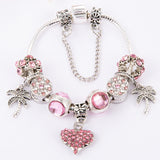 Peach Heart Pendant Bracelet – Jewelry Gift Ideas — 3