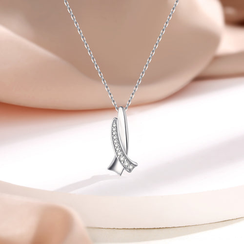Bow Sterling Silver Necklace Simple Style – Jewelry Gift Ideas — 2
