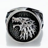 Wolfhead titanium steel ring – Surprise Gifts — 4