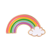Creative rainbow cloud badge brooch – Jewelry Gift Ideas — 2