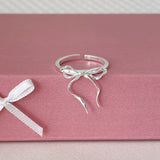 Ribbon Bow Ring Female Opening Adjustable – Gifts for Her — 2