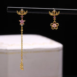 Tassel Magic Wand Asymmetric Earrings – Small Gift Ideas — 1