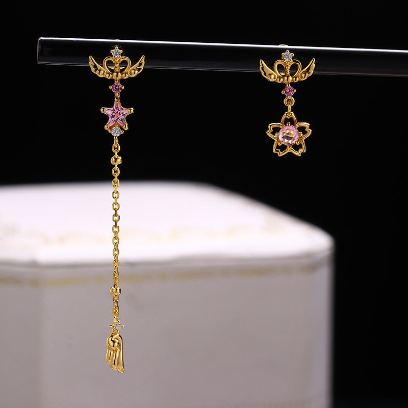 Tassel Magic Wand Asymmetric Earrings – Small Gift Ideas — 1