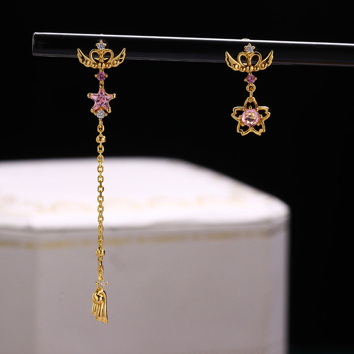 Tassel Magic Wand Asymmetric Earrings – Small Gift Ideas — 1