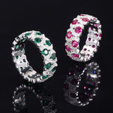 Simulated Red Treasure Hand Set Diamond Pairing – Birthday Gifts — 6