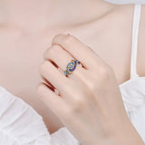 Color Matching Micro-inlaid Moissanite Ring – Special Occasion Gifts — 1