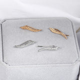 European And American Earrings Simple Leaf Alloy – Practical Gifts — 3